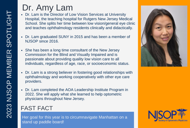 Dr. Amy Lam NJSOP Member Spotlight 
